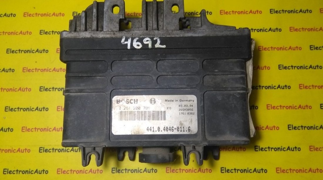 ECU Calculator motor Skoda Favorit 0261200791, 441040460116