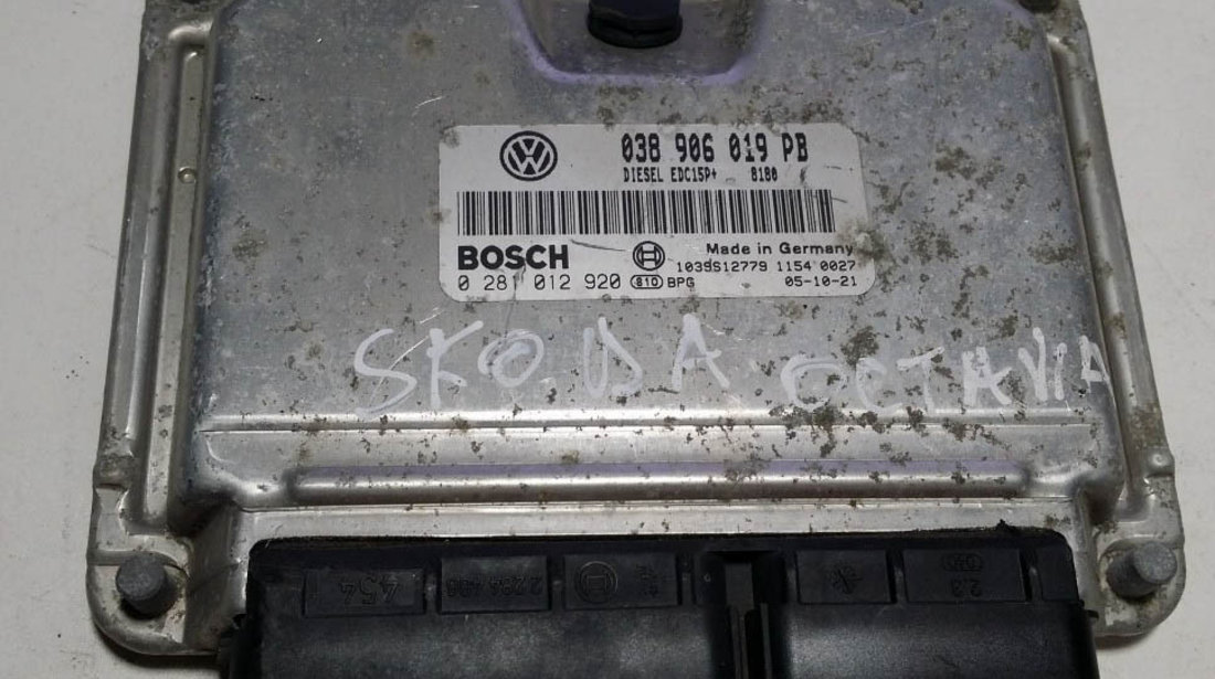 ECU Calculator motor Skoda Octavia 1.9 tdi 0281012920 038906019PB