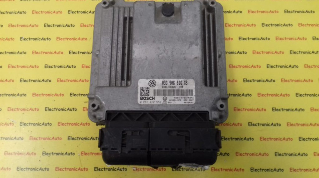 ECU Calculator Motor Skoda Superb 1.9 tdi, 0281012552, 03G906016GS