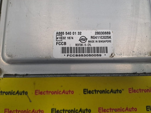 ECU Calculator motor Ssangyong Rexton 2.7D A6655400132, 28030669