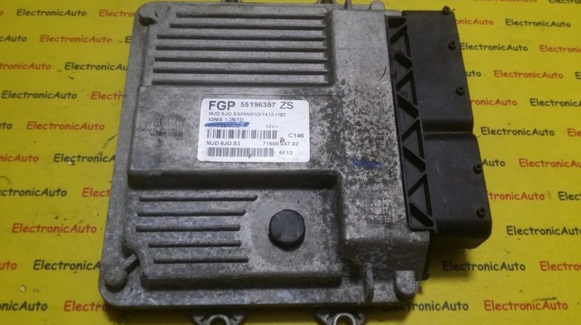 ECU Calculator motor Suzuki Ignis 1.3DDIS 55196357, 7160004702