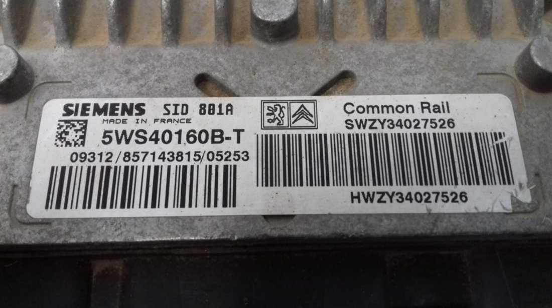 ECU Calculator Motor Suzuki Vitara 2.0 DDIS, 5WS40160BT, SWZY34027526