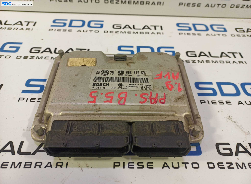 ECU Calculator Motor Volkswagen Passat B5.5 1.9 TDI AVF 2001 - 2005 Cod 038906019KD 0281011205 [L1776.1]