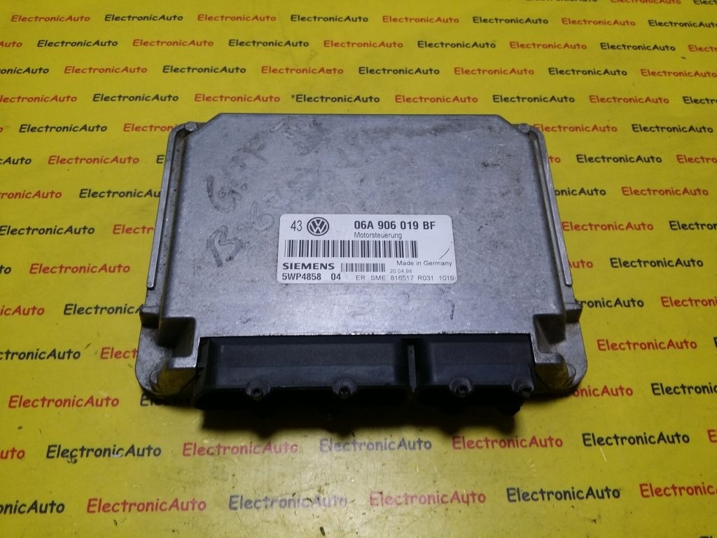 ECU Calculator motor VW Golf 4, 06A906019BF, 5WP485804,