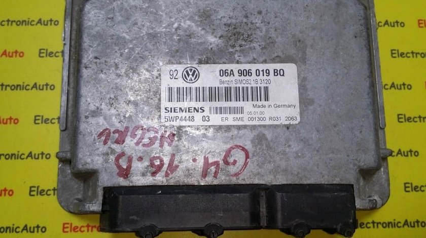 ECU Calculator motor VW GOLF1.6 06A906019BQ, 5WP444803