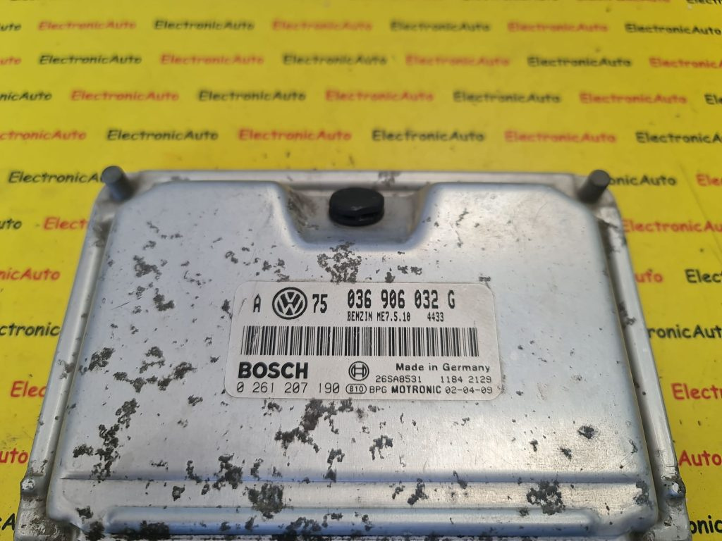 ECU Calculator motor VW Golf4 1.4, 0261207190, 036906032G,