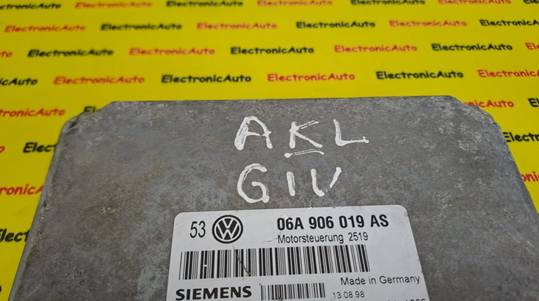 ECU Calculator motor VW Golf4 1.6 06A906019AS, 5WP437203