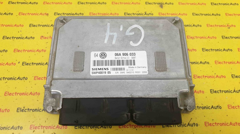 ECU Calculator Motor VW Golf4 1.6i, 06A906033, 5WP4001905, SIMOS 3.3 3087