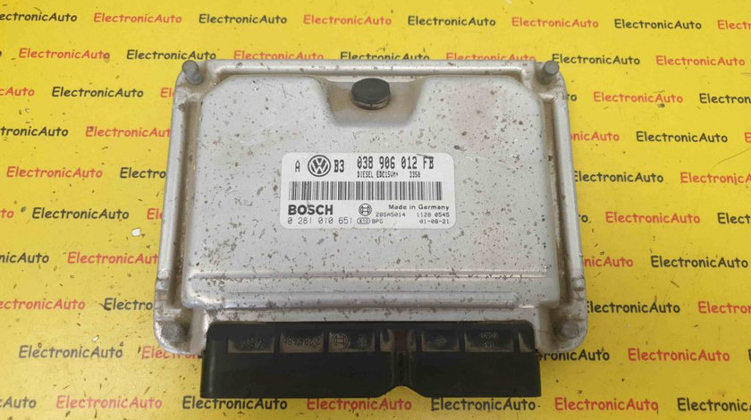 ECU Calculator Motor VW Golf4 1.9 tdi, 0281010651, 038906012FB, EDC15VM+