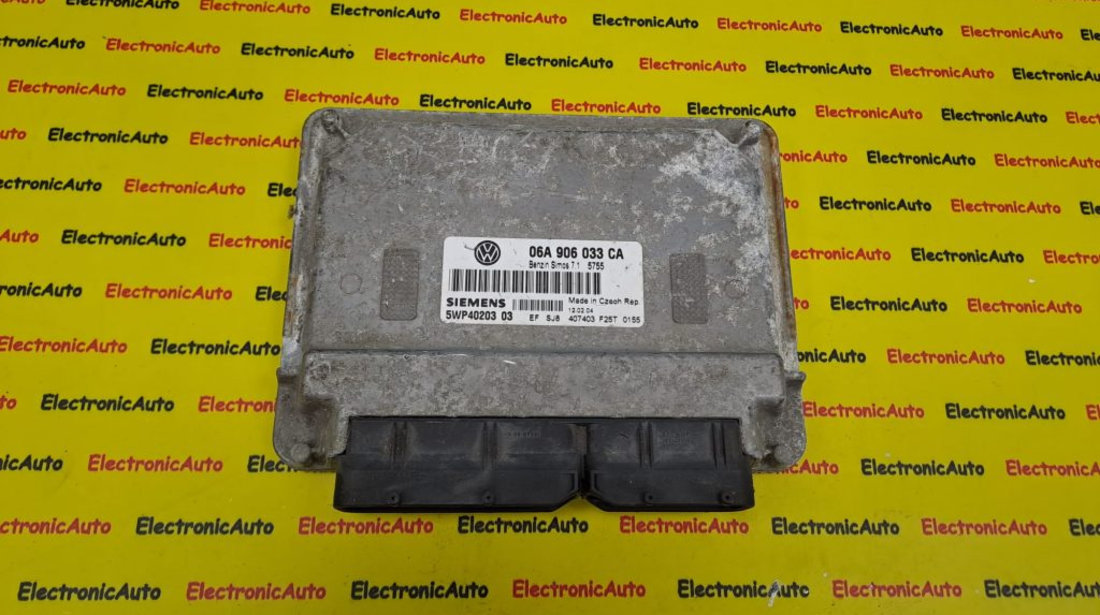 ECU Calculator motor VW Golf5 1.6 06A906033CA, 5WP4020303