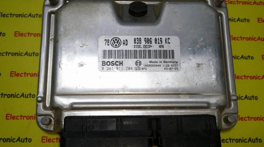 ECU Calculator motor VW Passat 1.9 tdi, 0281011204, 038906019KC,