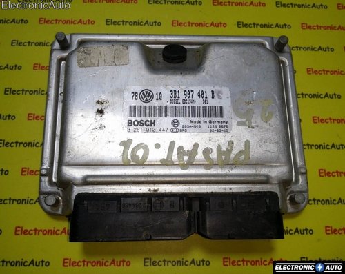 ECU Calculator motor VW Passat 2.5 tdi, 0281010447, 3B1907401B,