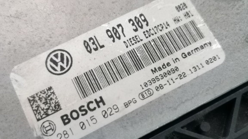 ECU / calculator motor VW Passat B6 03L 907 309