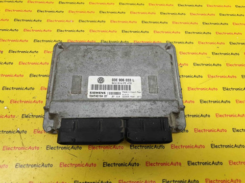 ECU Calculator Motor VW Polo, 03E906033L, 5WP4019407, 3PE4726