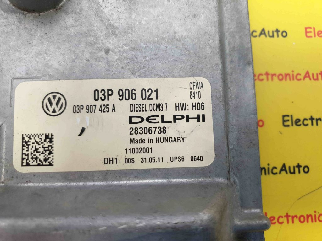 ECU Calculator Motor VW Polo, 03P906021, 28306738, 03P907425A, DCM3.7