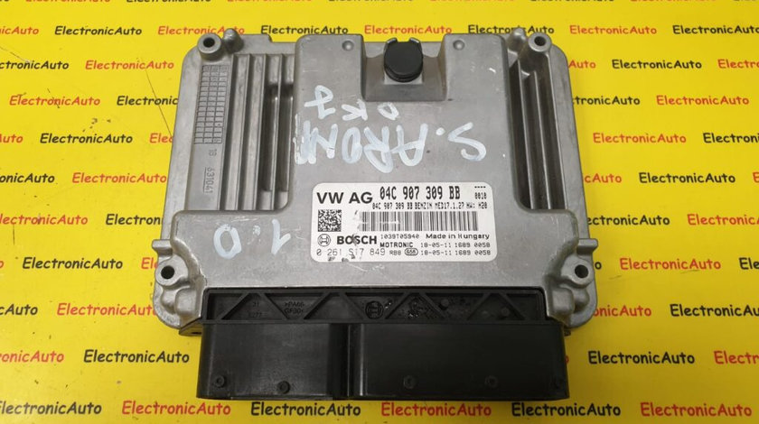 ECU Calculator Motor VW Polo/Seat Arona 1.0, 04C907309BB, 0261S17849, MED17.1.27