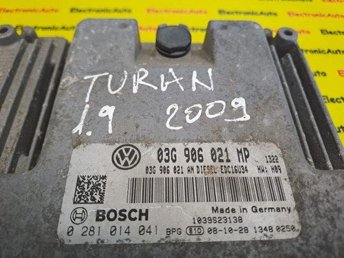 ECU Calculator motor VW Touran 03G906021MP, 0281014041