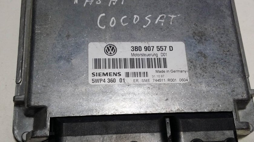ECU CALCULATOR VW GOLF4 PASSAT B5 1.6 5WP436001 3B0907557D