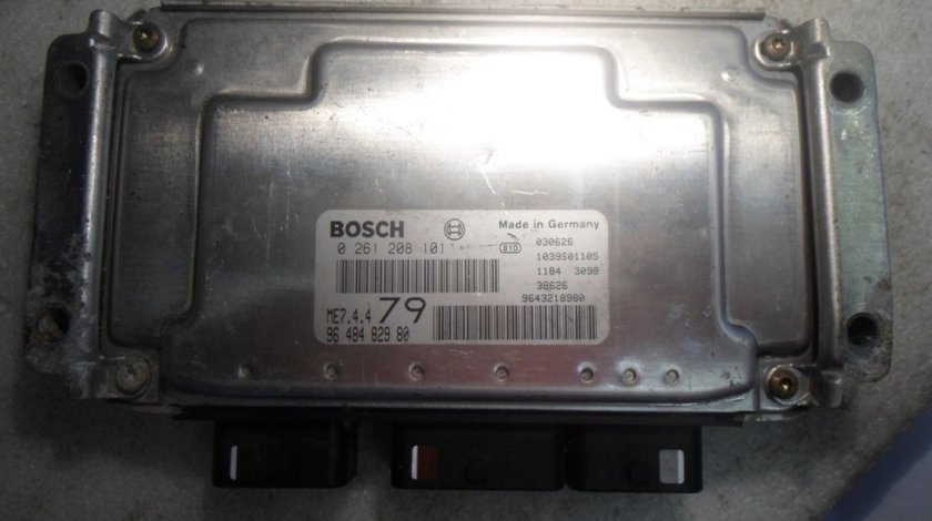 Ecu peugeot 206 1.6 16v nfu 109 cai cod 9648482980 0261208101 ME7.4.4 79