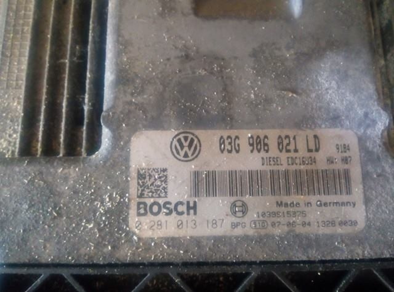 Ecu skoda octavia II 2.0 tdi bkd cod 03g906021ld 0281013187 edc16u34