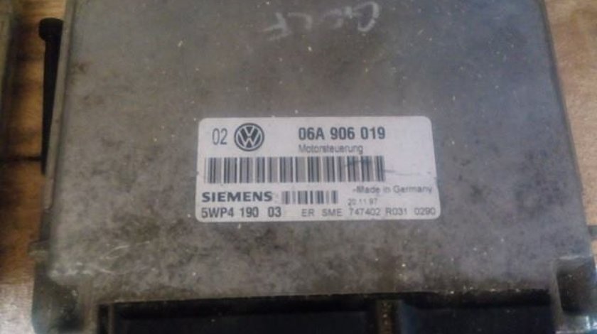 Ecu vw golf 4 1.6 sr aeh akl 101 cai cod 06a906019 5wp4 190 03