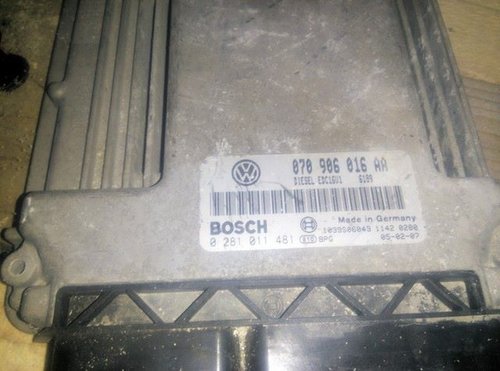 Ecu vw touareg 7l 2.5 tdi bac cod 070906016aa 0281011481