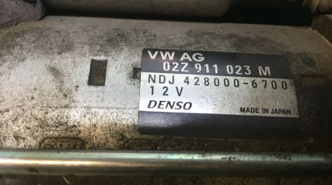 Electromotor 02z911023m TDI, 12 Dinti Skoda FABIA 2006