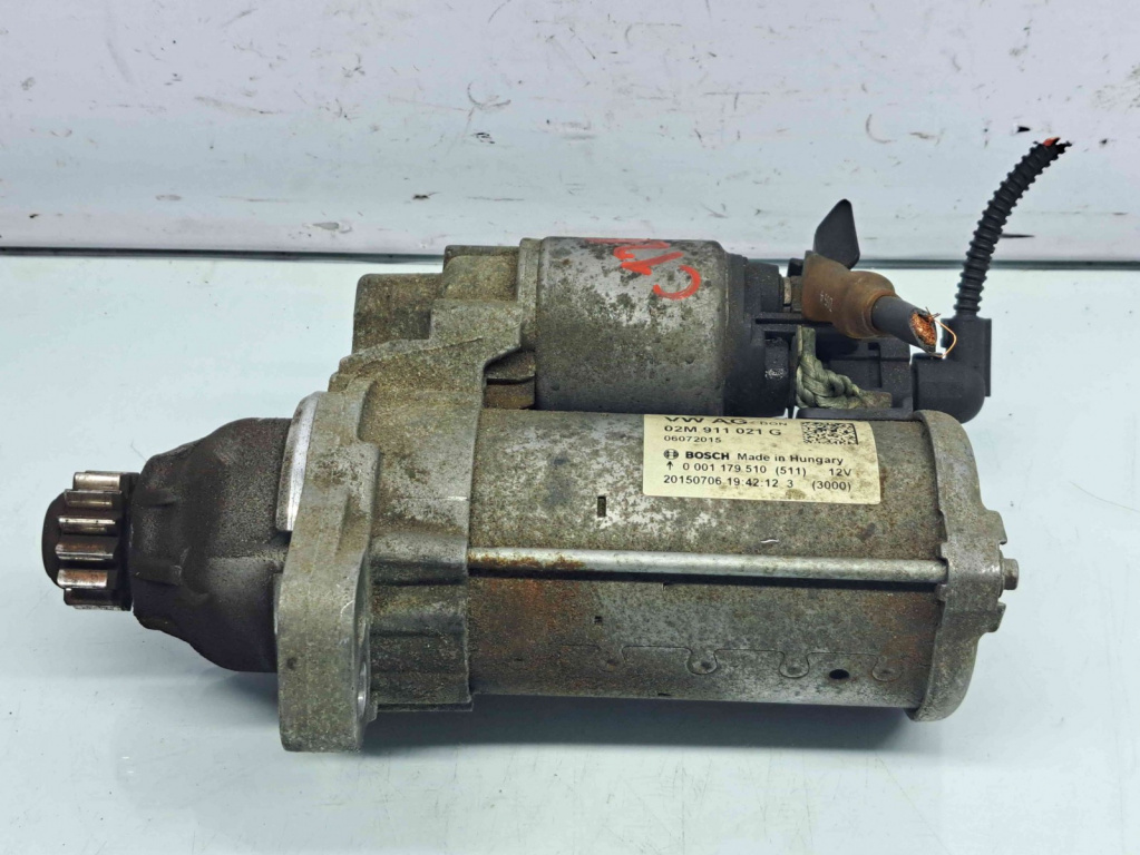 Electromotor 13 dinti Skoda Fabia 3 (NJ3) [Fabr 2014-2022] 02M911021G 0001179510 1.0 Benz CHYB 55KW / 75CP