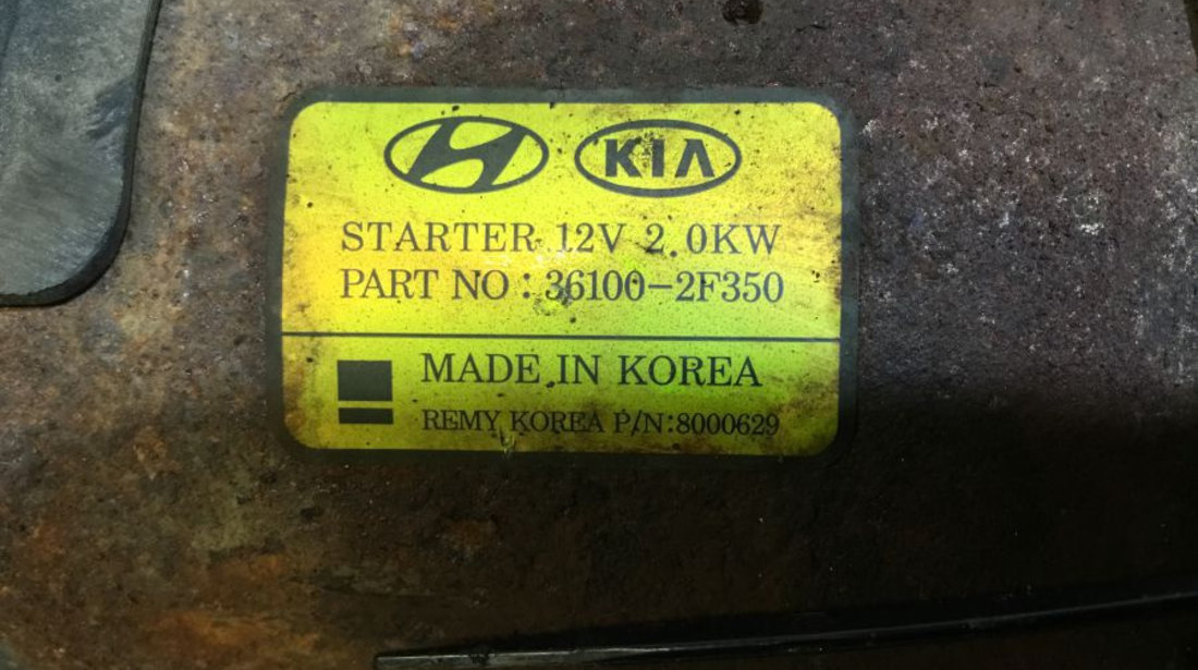 Electromotor 361002f350 2.2 CRDI Euro 5 Hyundai SANTA FE CM 2006