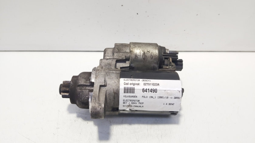 Electromotor Bosch, cod 02T911023R, Seat Ibiza 4 (6L1), 1.2 benz, BBM, 5 vit man (idi:641490)