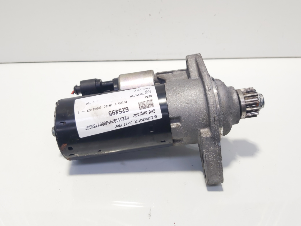 Electromotor, cod 02Z911024H, 0001153007, Skoda Roomster (5J), 1.2 TDI, CFW, 5 vit man (idi:625495)