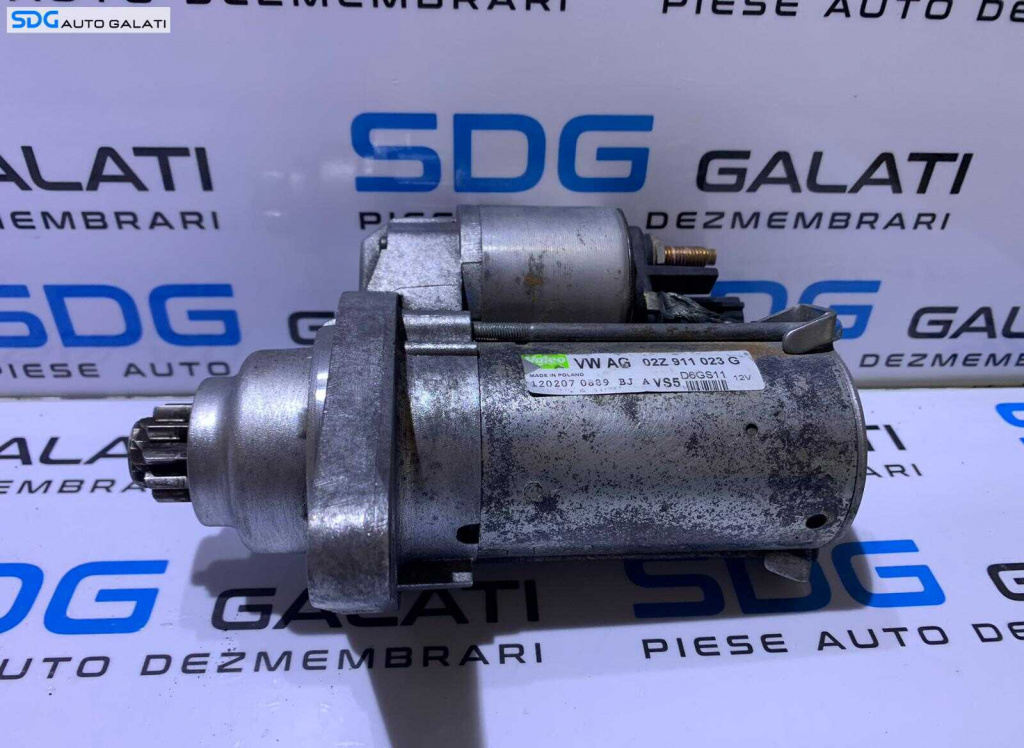 Electromotor cu 10 Dinti Volkswagen Jetta 1.6 FSI BSF CCSA BGU BSE 2005 - 2017 Cod 02Z911023G D6GS11 [B3625]