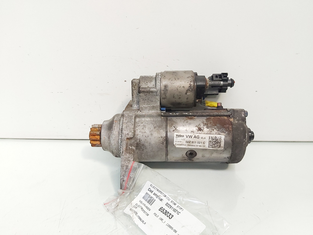 Electromotor cu Start Stop, cod 02Z911021C, Skoda Fabia 3 (NJ3), 1.4 TDI, CUS, 5 vit man (idi:653033)