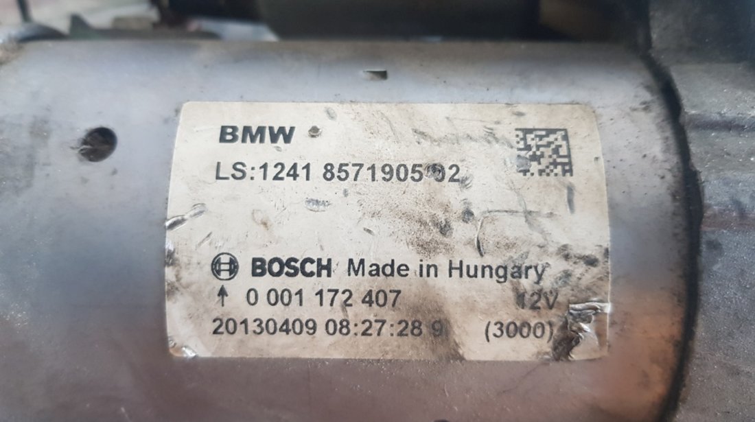 Electromotor original Bosch BMW 4 Cabrio F33 420d 2.0 184cp 8571905