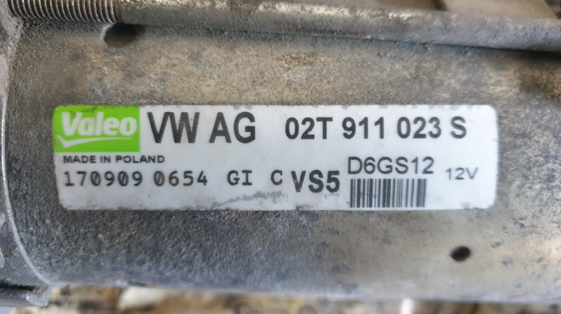 Electromotor original Seat Ibiza IV 1.6 TDI 75cp cod piesa : 02T911023S