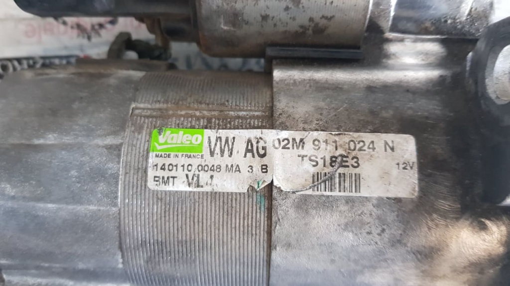 Electromotor original Valeo Audi TT 8J 3.2 v6 quattro 250cp 02M911024N