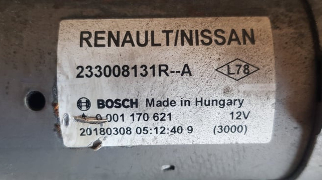 Electromotor RENAULT Scénic IV 1.5 dCi 95 CP cod 233008131R