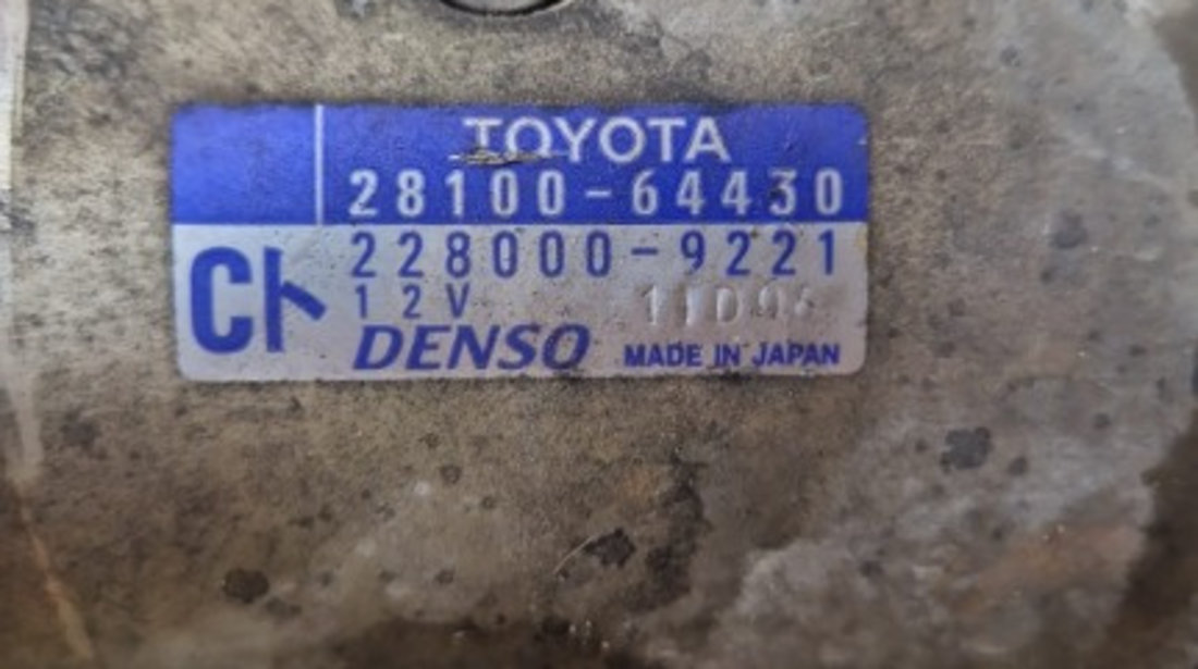 Electromotor Toyota Rav 4 an fabricatie 2003 2.0 D-4D cod 28100-64430