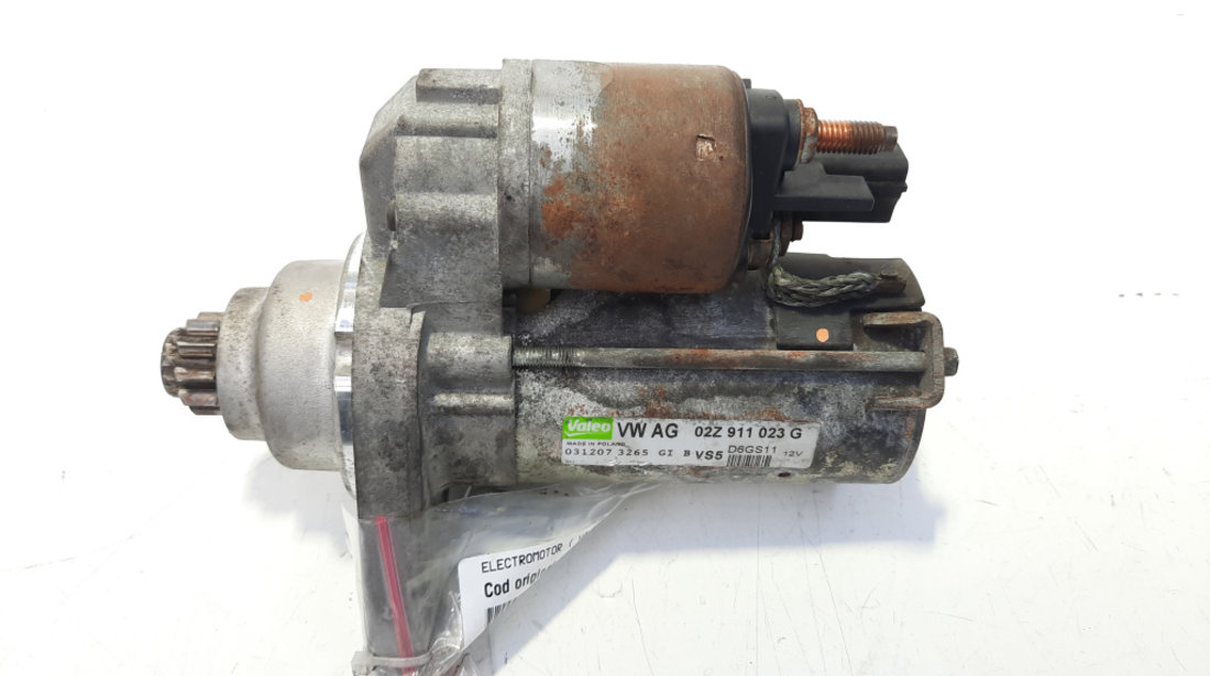 Electromotor Valeo, cod 02Z911023G, VW Golf 6 (5K1), 1.4 TSI, CAX, 6 vit man (idi:490769)