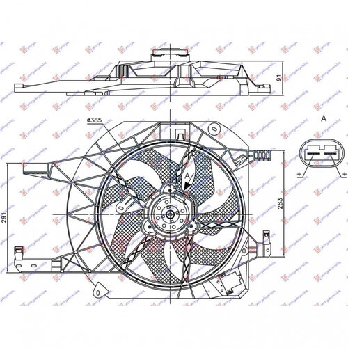 Electroventilator 1 4-1 6 Turbo Benzina-1 6-1 7-2 0 Cdti - Opel Zafira Tourer 2011 , 13289627