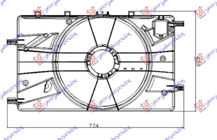 Electroventilator 1 4-1 6 Turbo Benzina-1 6-1 7-2 0 Cdti - Chevrolet Cruze 2009 , 13289627