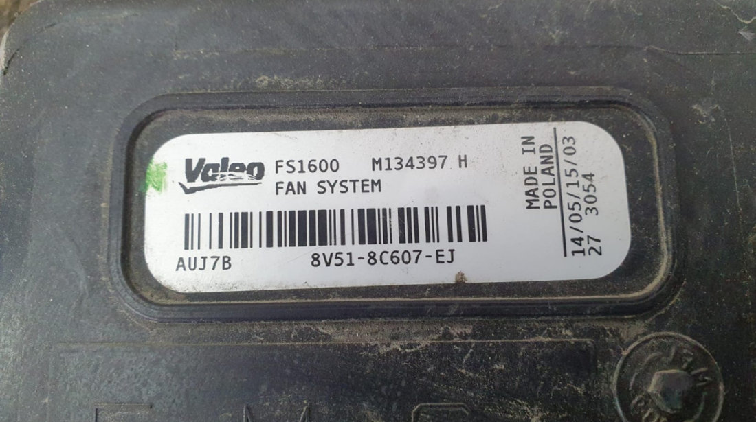 Electroventilator 8v51-8c607-ej 1.4 tdci KVJA Ford Fiesta 6 [2008 - 2013] 1.4 tdci KVJA