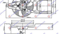 Electroventilator -Ac/ - Fiat Cinquecento 1993 , 7...