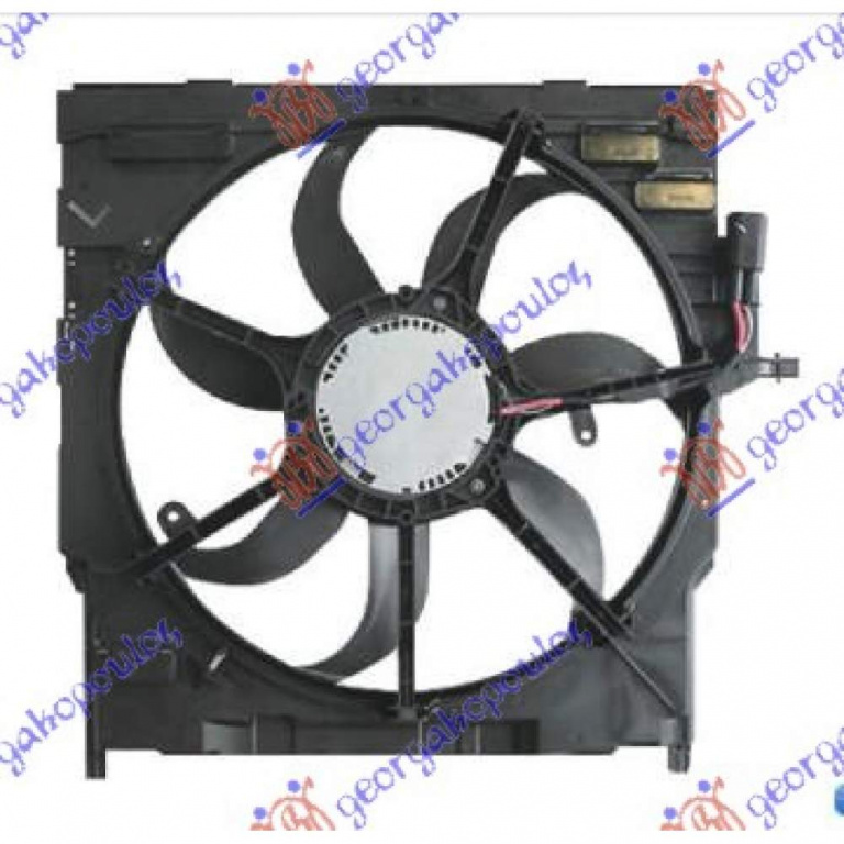 Electroventilator () Benzina - Diesel (485mm) (3pin) (400w) - Bmw Series 2 (F22/23) Coupe/Cabrio 2014 , 17427640509