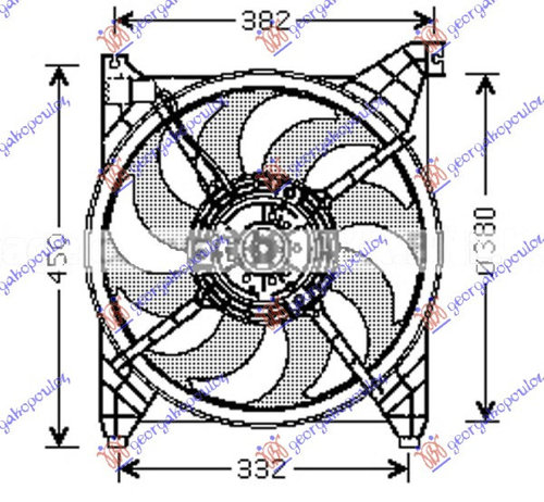 Electroventilator Benzina - Hyundai Sonata 2001 , 25350-38000