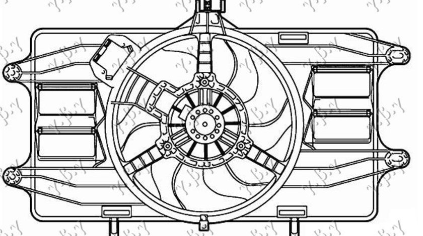 Electroventilator Complet (1 9 Diesel) + Ac/ - Fiat Doblo 2001 , 46767294