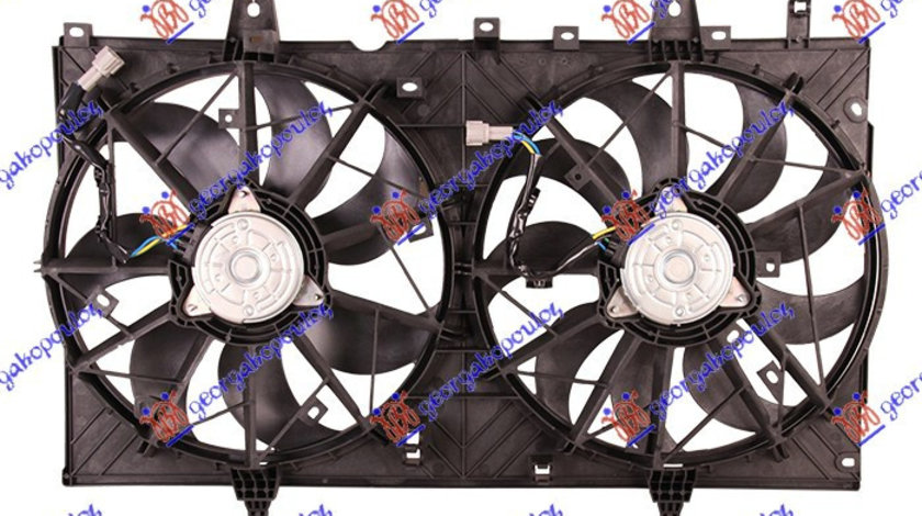 Electroventilator (Double) 2 0-2 5 Benzina - Nissan X-Trail 2014 , 21481-4ba0a