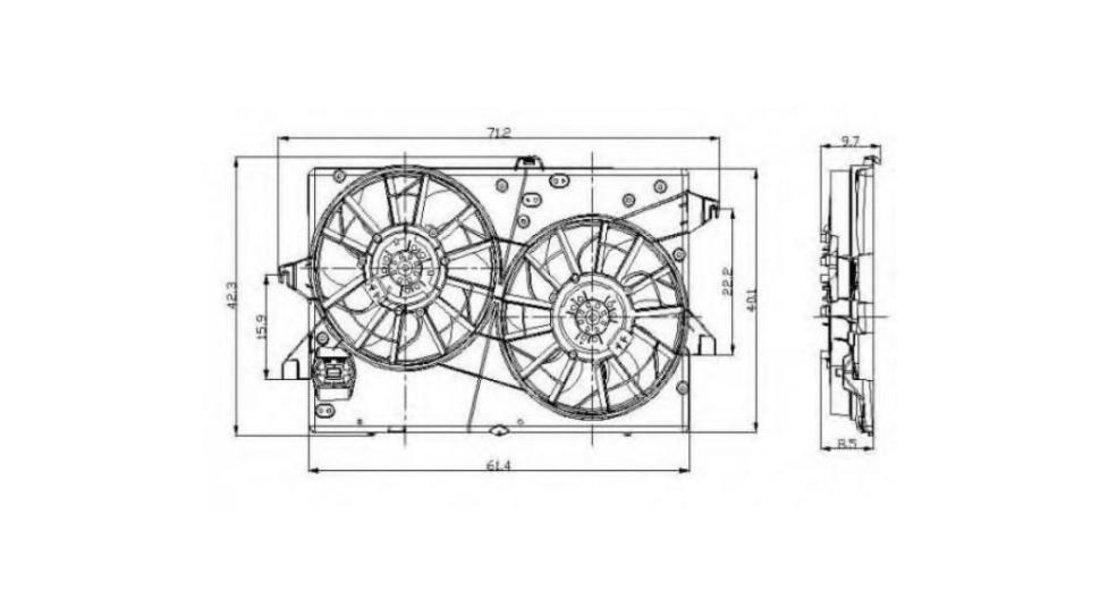 Electroventilator Ford MONDEO Mk III combi (BWY) 2000-2007 #2 05051002