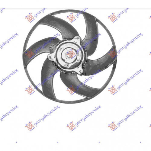 Electroventilator (Mot+Shroud) Dsl 335mm - Peugeot 306 1993 , 1254.74