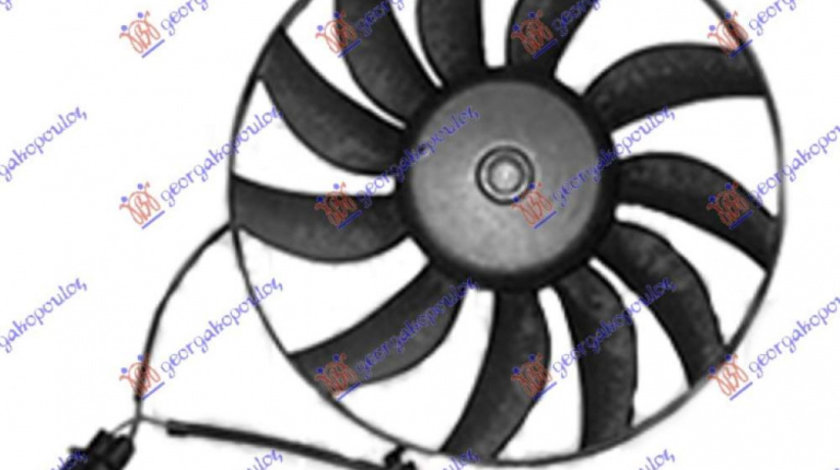 Electroventilator (Motor+Fan) (360mm) (100w) - Vw Golf Plus 2004 , 1k0959455cn